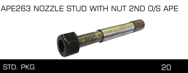 APE263 NOZZLE STUD WITH NUT 2ND 0 S APE